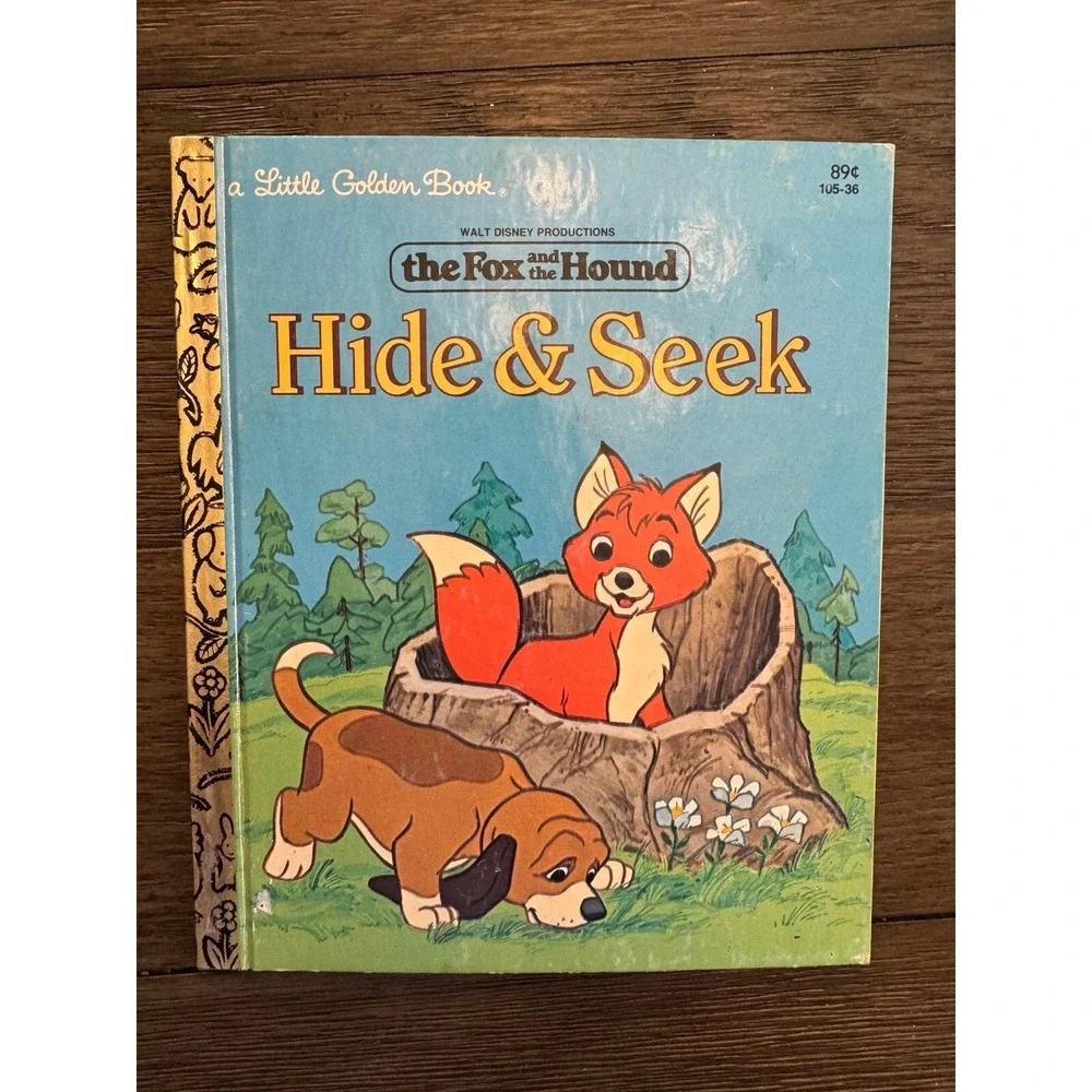 Little Golden Book Disney Fox and The Hound Hide and Seek